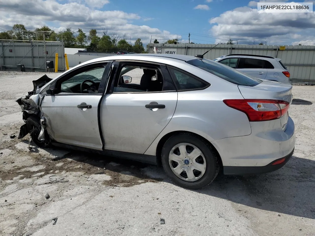 2012 Ford Focus S VIN: 1FAHP3E22CL188636 Lot: 72002794