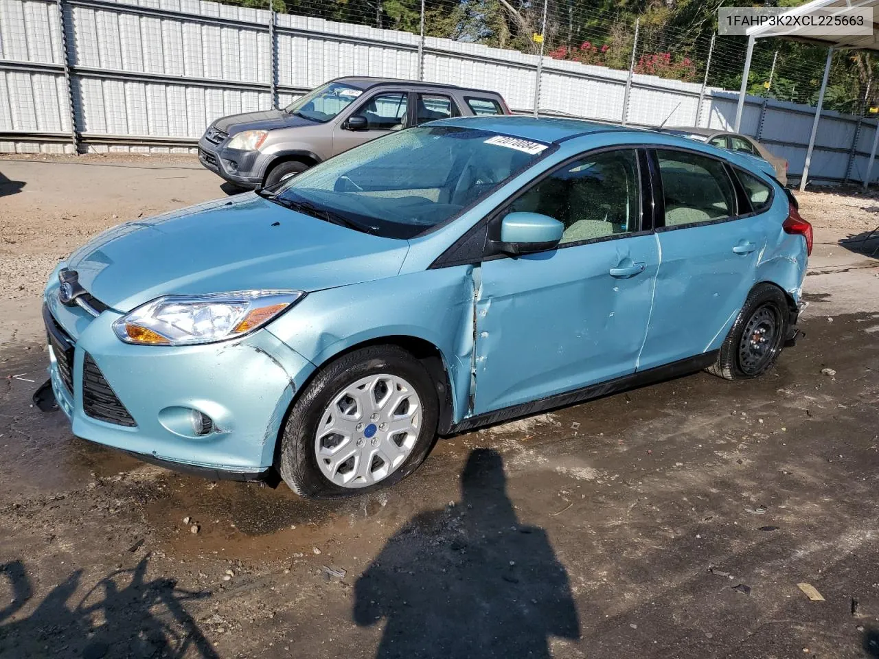 2012 Ford Focus Se VIN: 1FAHP3K2XCL225663 Lot: 72070084