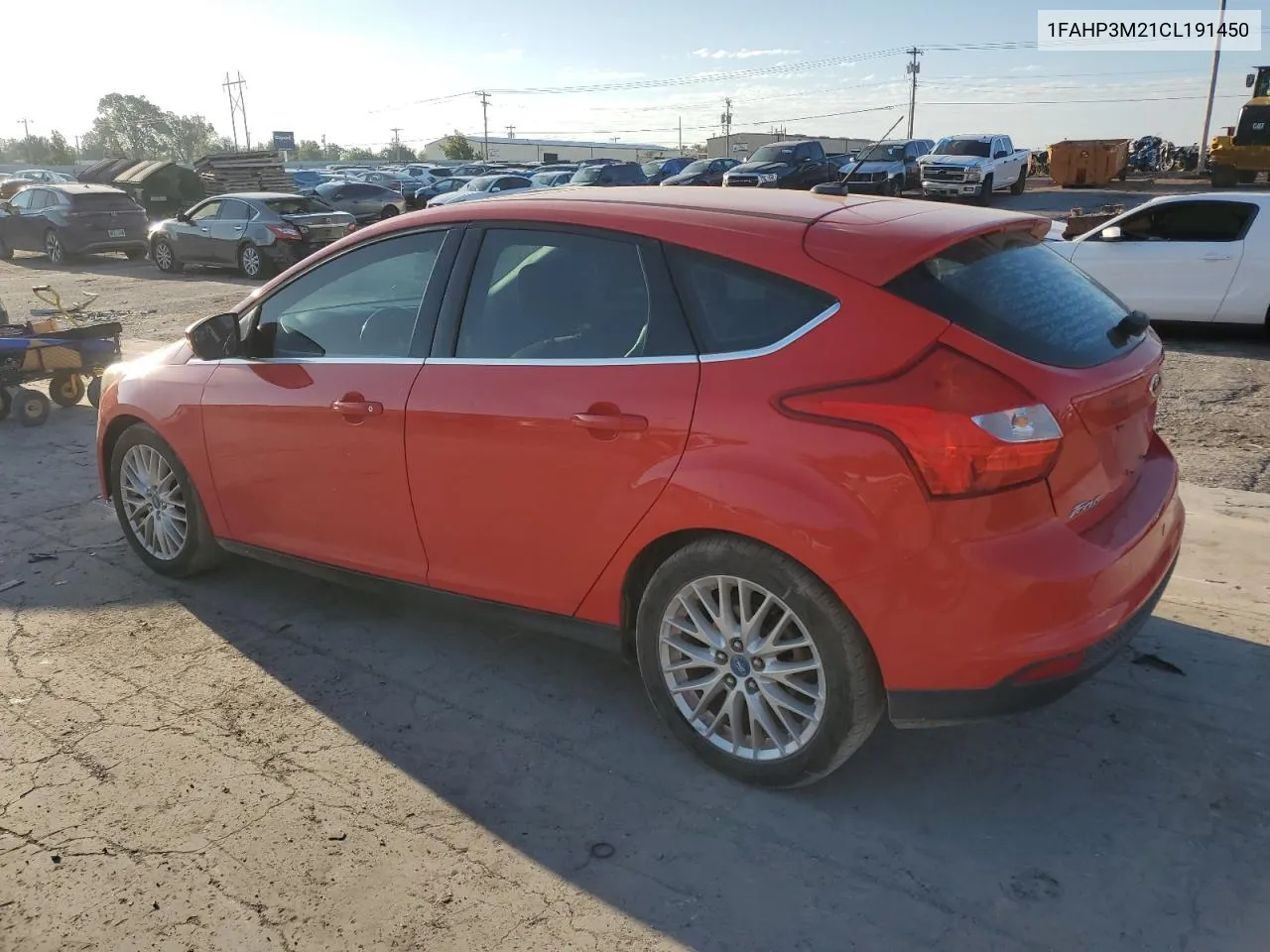 2012 Ford Focus Sel VIN: 1FAHP3M21CL191450 Lot: 72085544