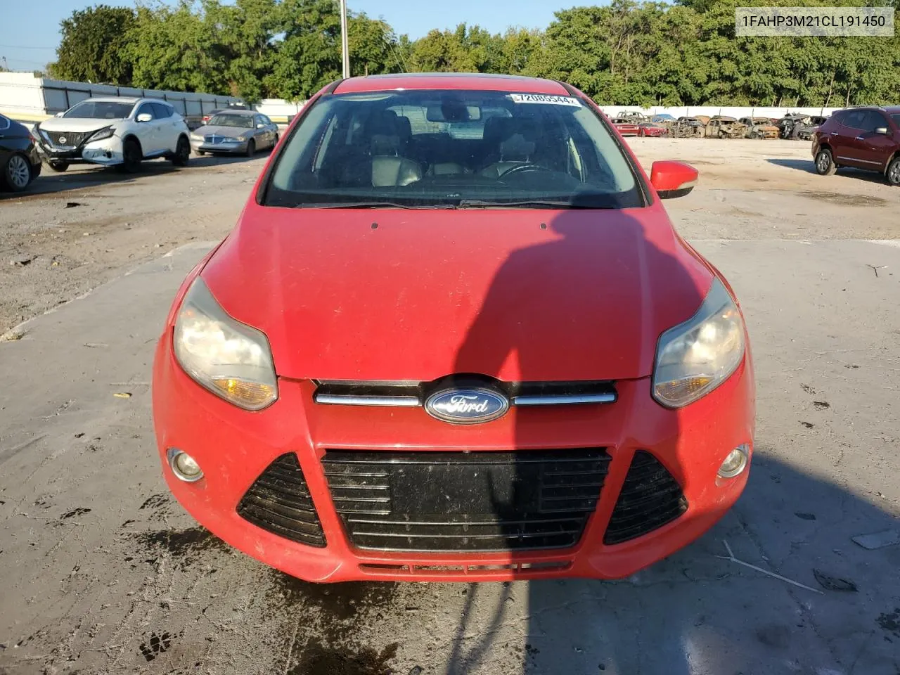 2012 Ford Focus Sel VIN: 1FAHP3M21CL191450 Lot: 72085544