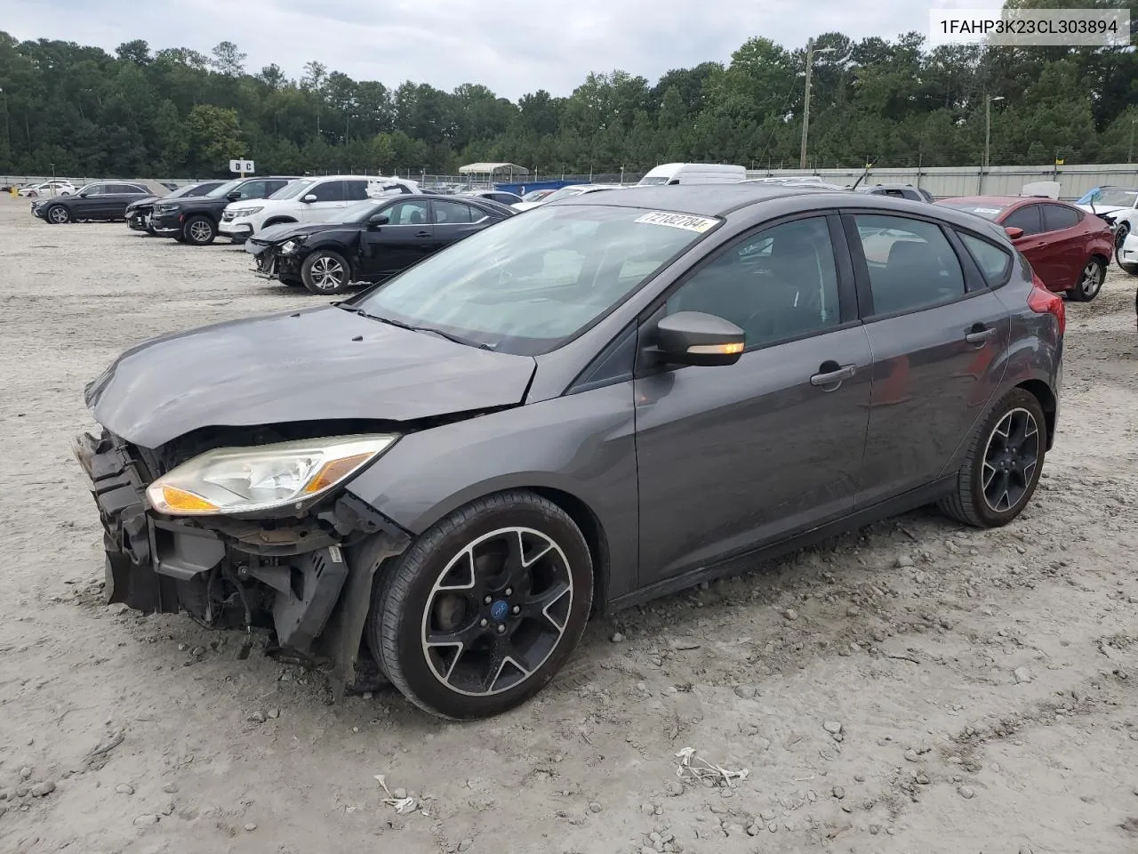 2012 Ford Focus Se VIN: 1FAHP3K23CL303894 Lot: 72182784