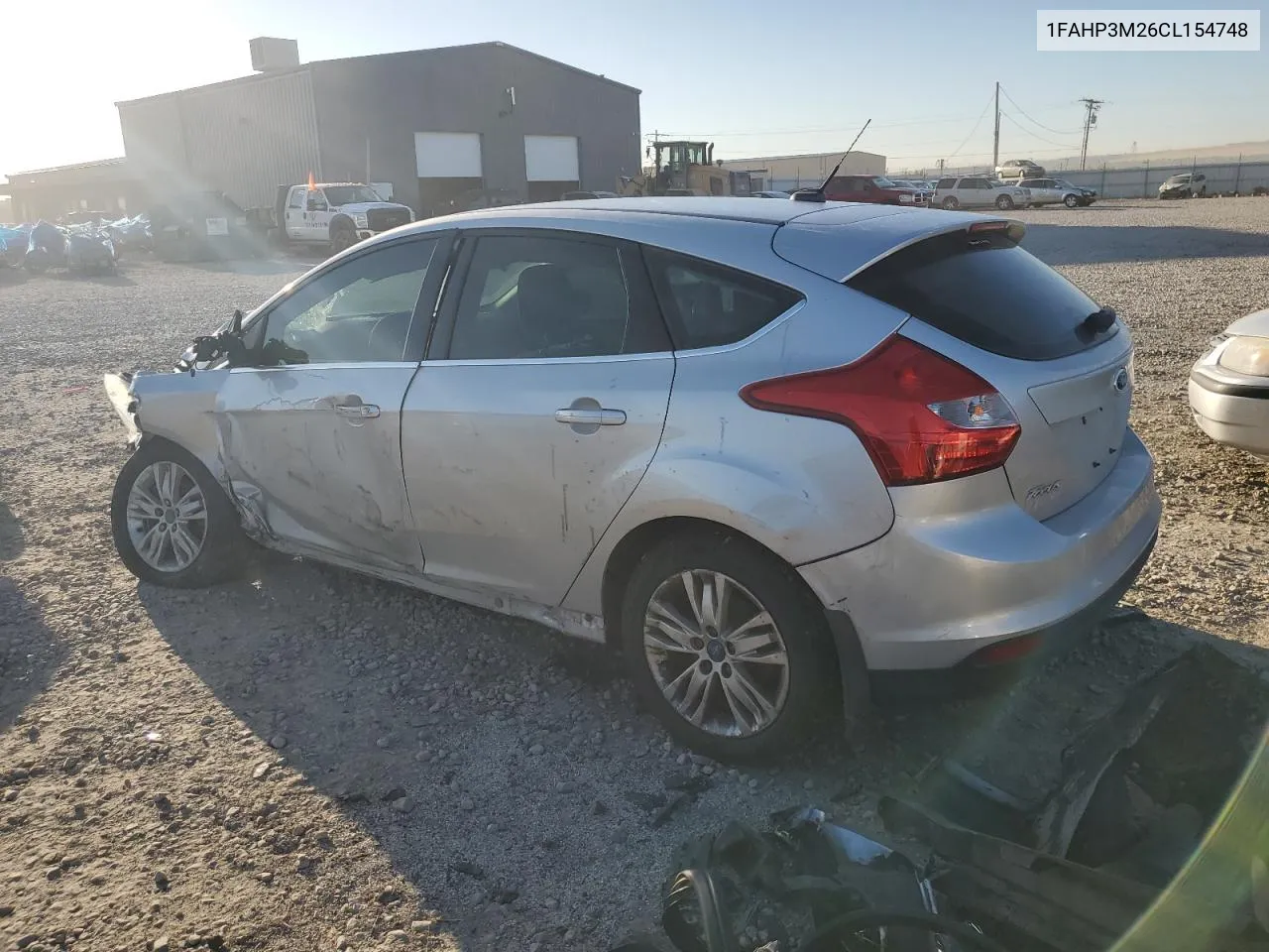 2012 Ford Focus Sel VIN: 1FAHP3M26CL154748 Lot: 72193624