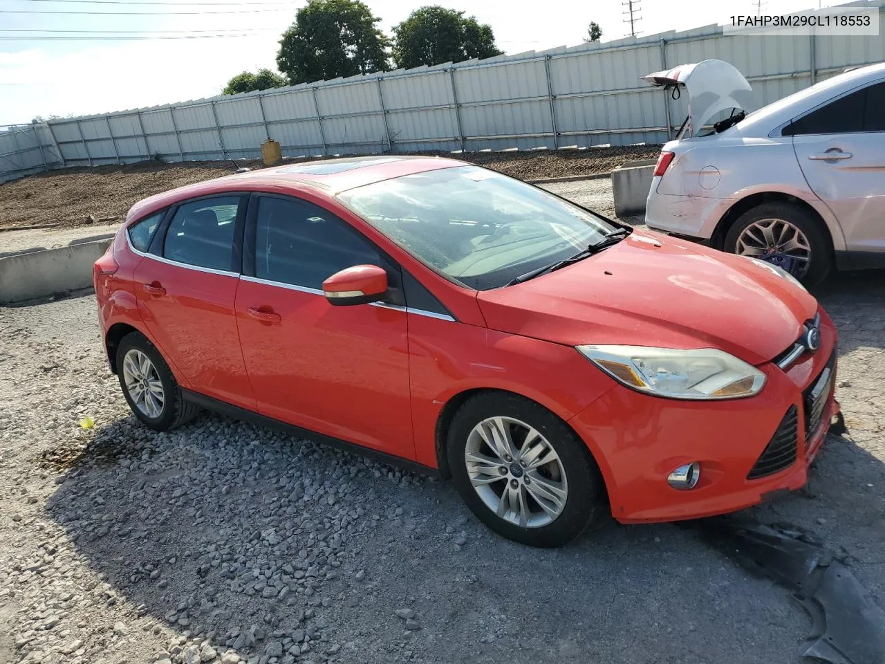 2012 Ford Focus Sel VIN: 1FAHP3M29CL118553 Lot: 72531114