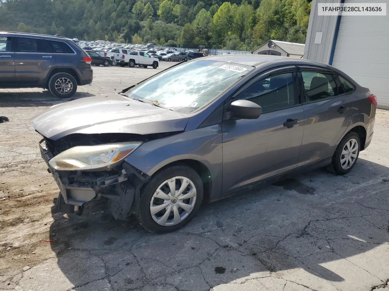 2012 Ford Focus S VIN: 1FAHP3E28CL143636 Lot: 72531864