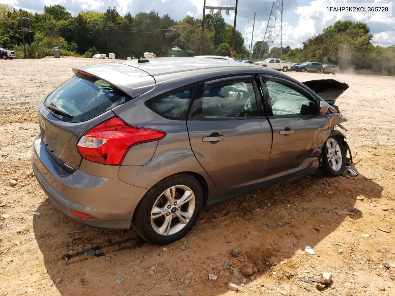 2012 Ford Focus Se VIN: 1FAHP3K2XCL365728 Lot: 72596274