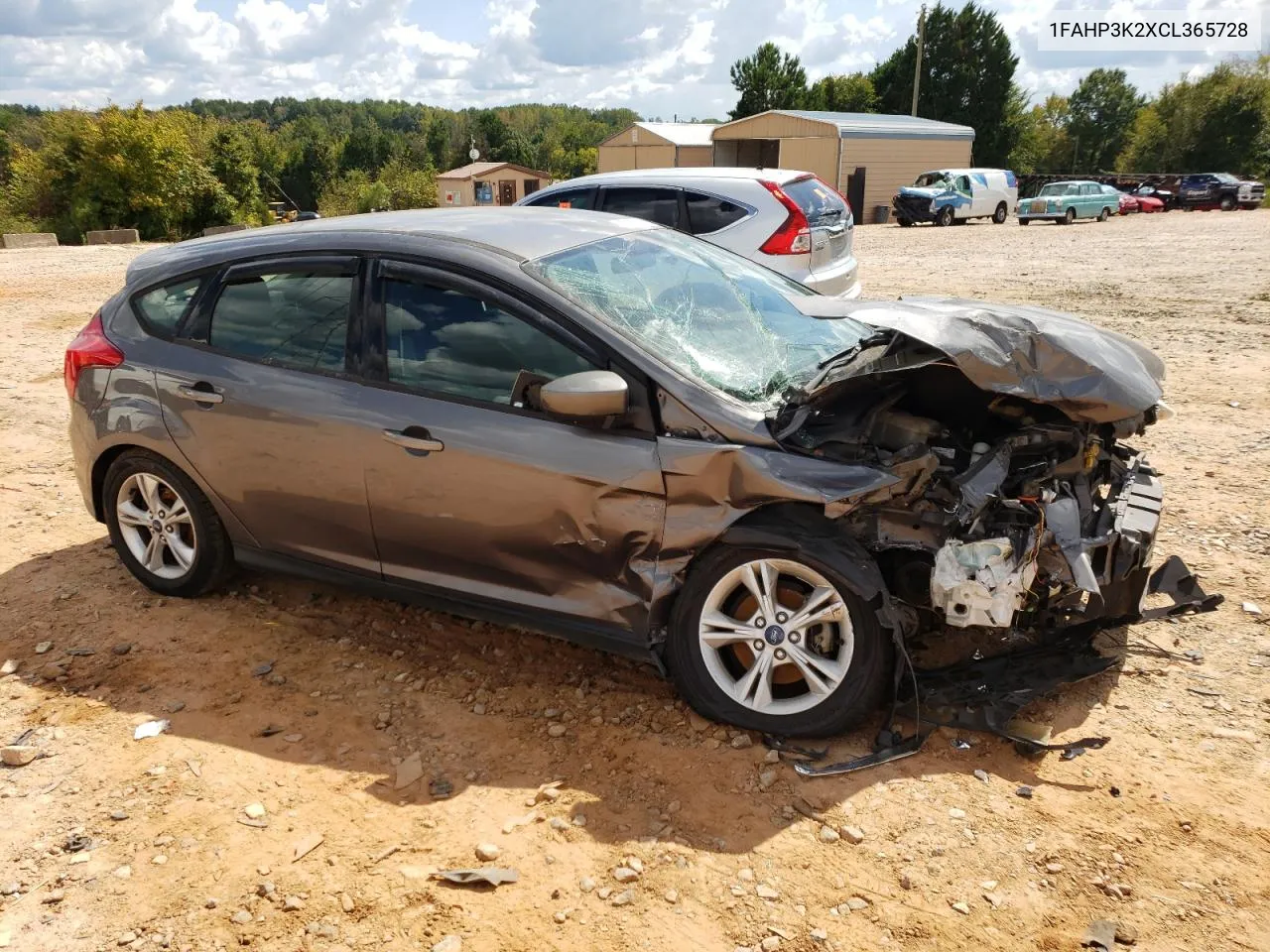 2012 Ford Focus Se VIN: 1FAHP3K2XCL365728 Lot: 72596274