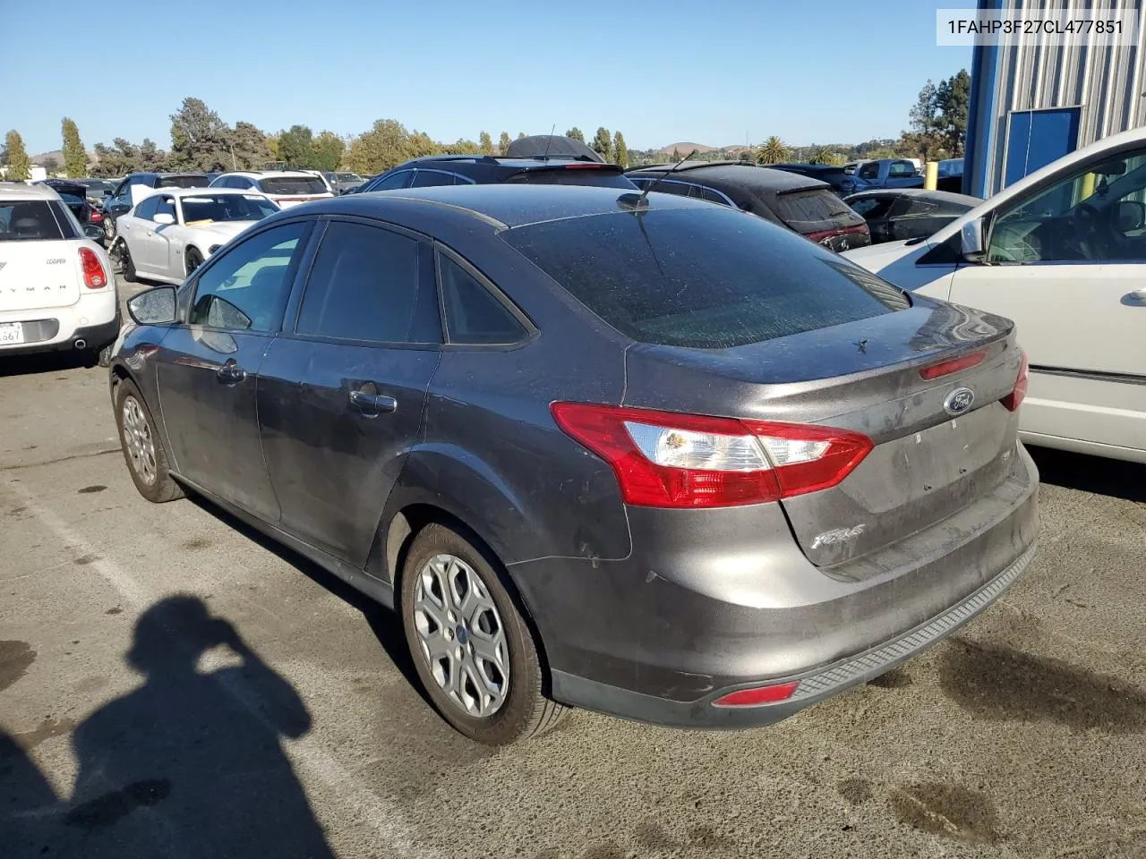 2012 Ford Focus Se VIN: 1FAHP3F27CL477851 Lot: 72654494