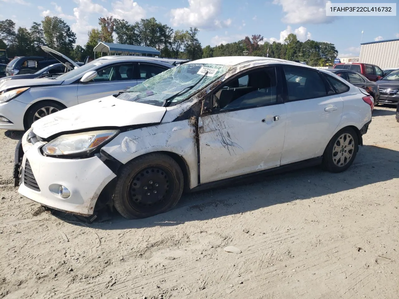 2012 Ford Focus Se VIN: 1FAHP3F22CL416732 Lot: 72682444