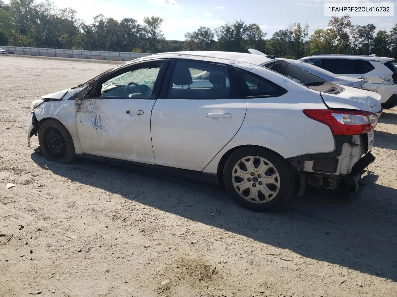 2012 Ford Focus Se VIN: 1FAHP3F22CL416732 Lot: 72682444