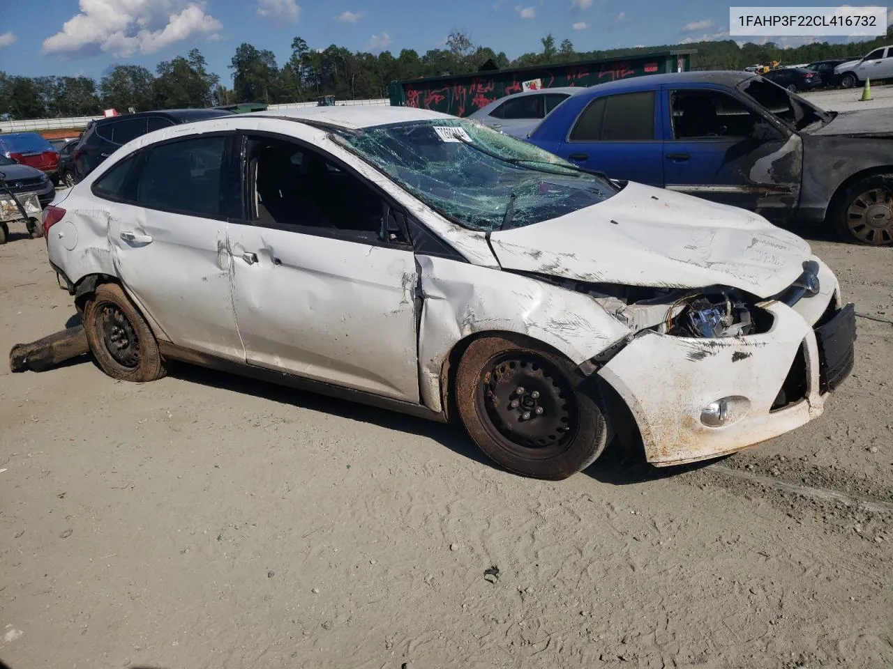 2012 Ford Focus Se VIN: 1FAHP3F22CL416732 Lot: 72682444