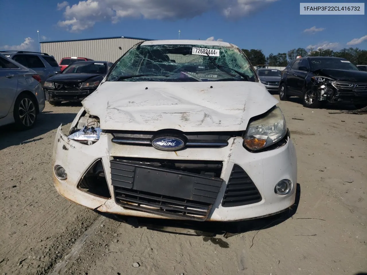 2012 Ford Focus Se VIN: 1FAHP3F22CL416732 Lot: 72682444