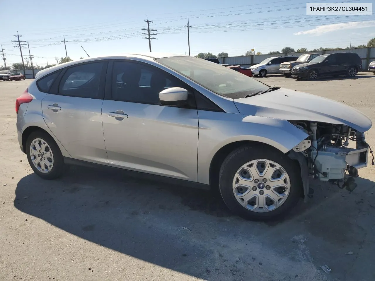 2012 Ford Focus Se VIN: 1FAHP3K27CL304451 Lot: 72687504