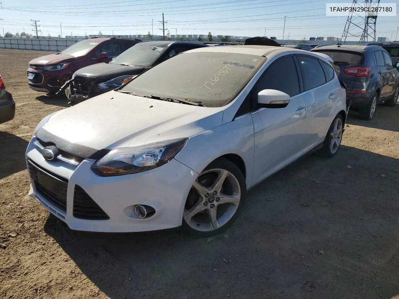 2012 Ford Focus Titanium VIN: 1FAHP3N29CL287180 Lot: 72698784