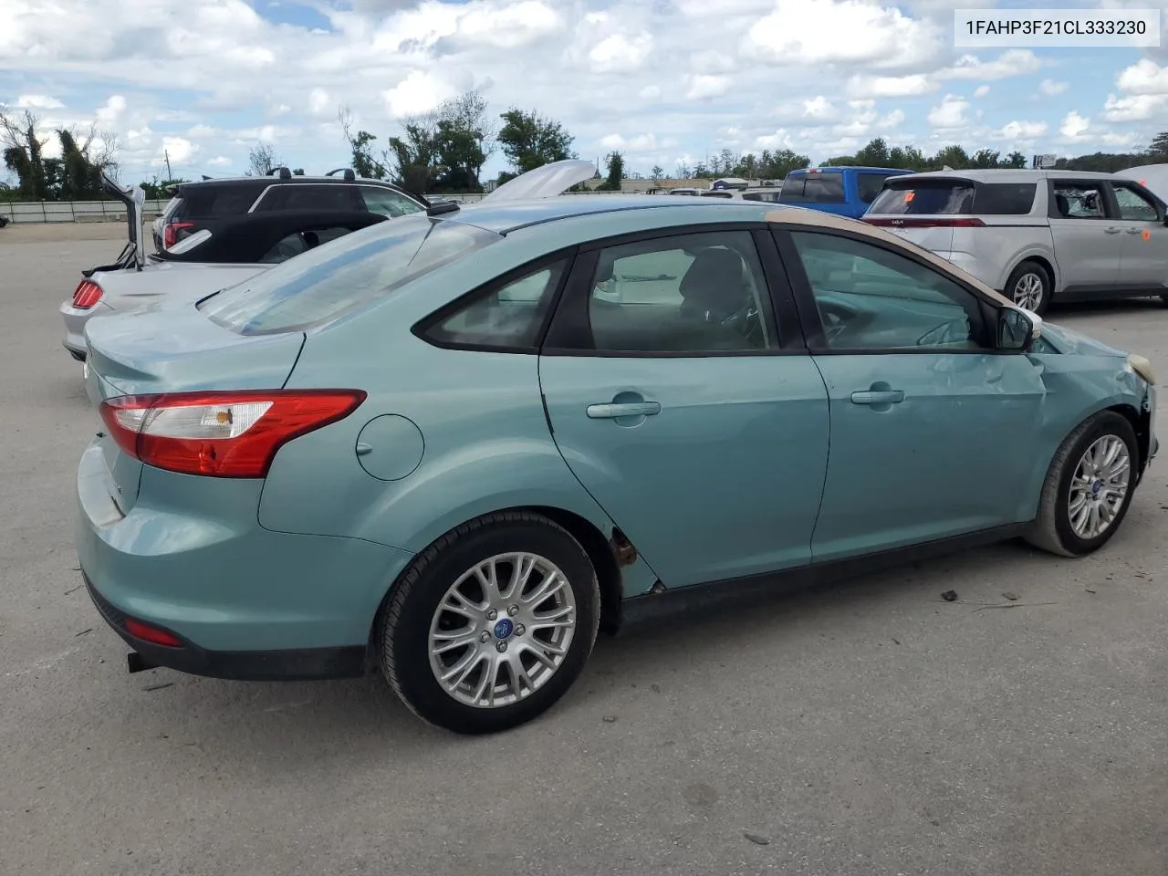 2012 Ford Focus Se VIN: 1FAHP3F21CL333230 Lot: 72707234