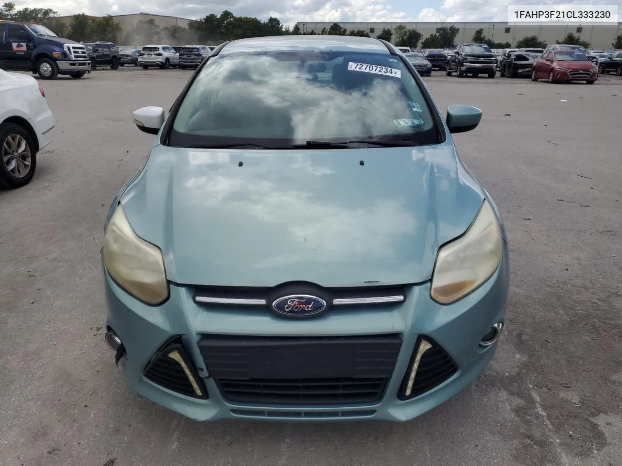 2012 Ford Focus Se VIN: 1FAHP3F21CL333230 Lot: 72707234