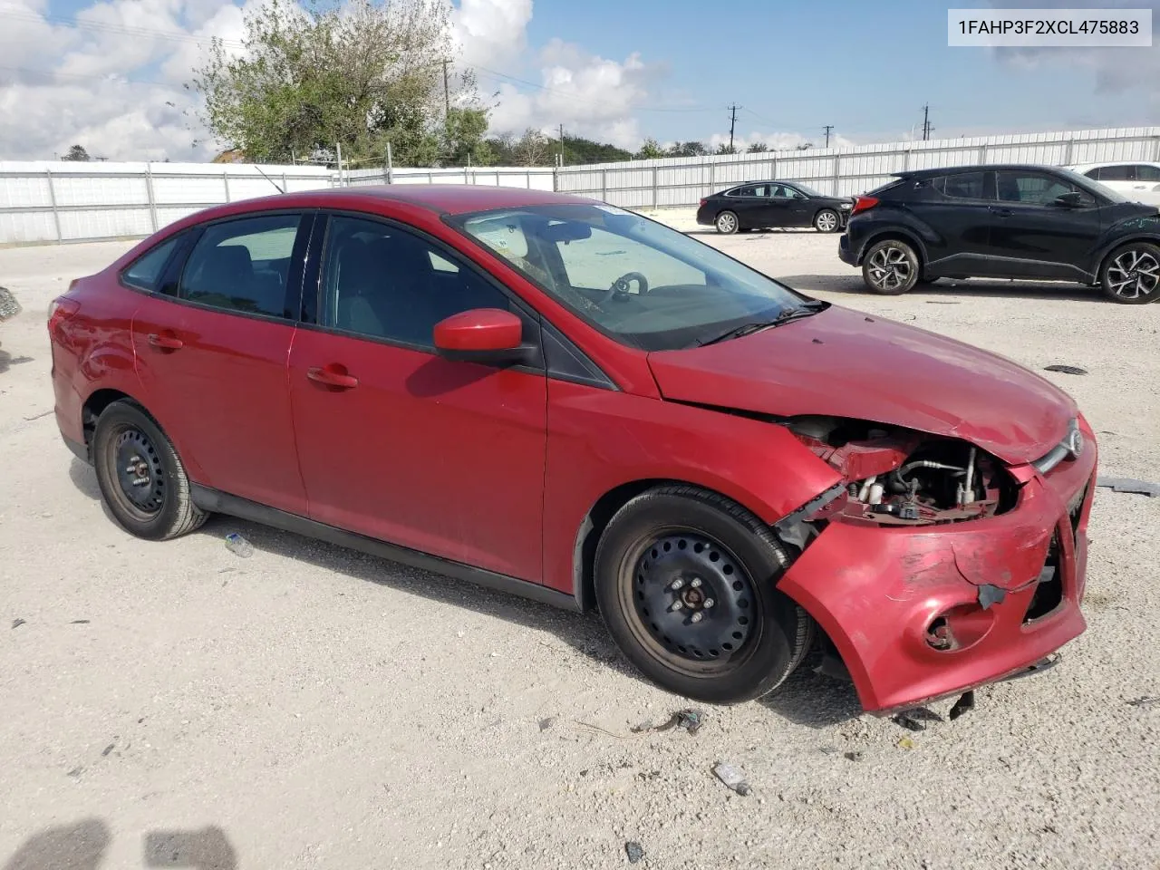 2012 Ford Focus Se VIN: 1FAHP3F2XCL475883 Lot: 72767764