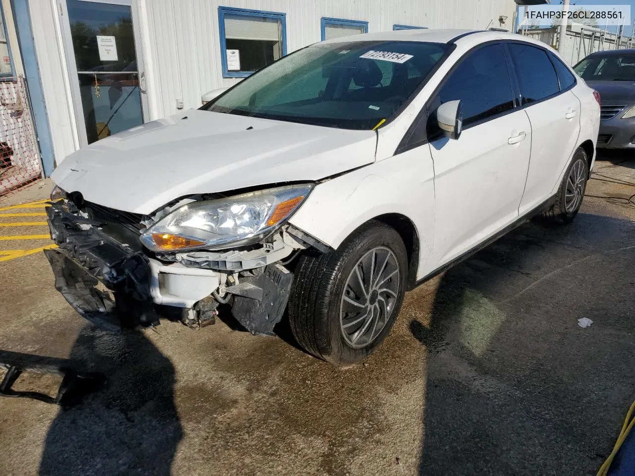 2012 Ford Focus Se VIN: 1FAHP3F26CL288561 Lot: 72793154