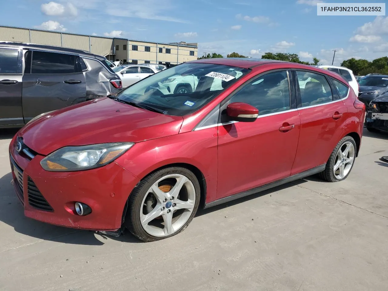 2012 Ford Focus Titanium VIN: 1FAHP3N21CL362552 Lot: 72801124