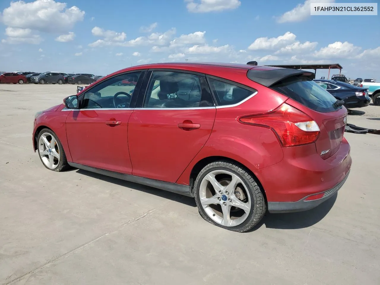 2012 Ford Focus Titanium VIN: 1FAHP3N21CL362552 Lot: 72801124