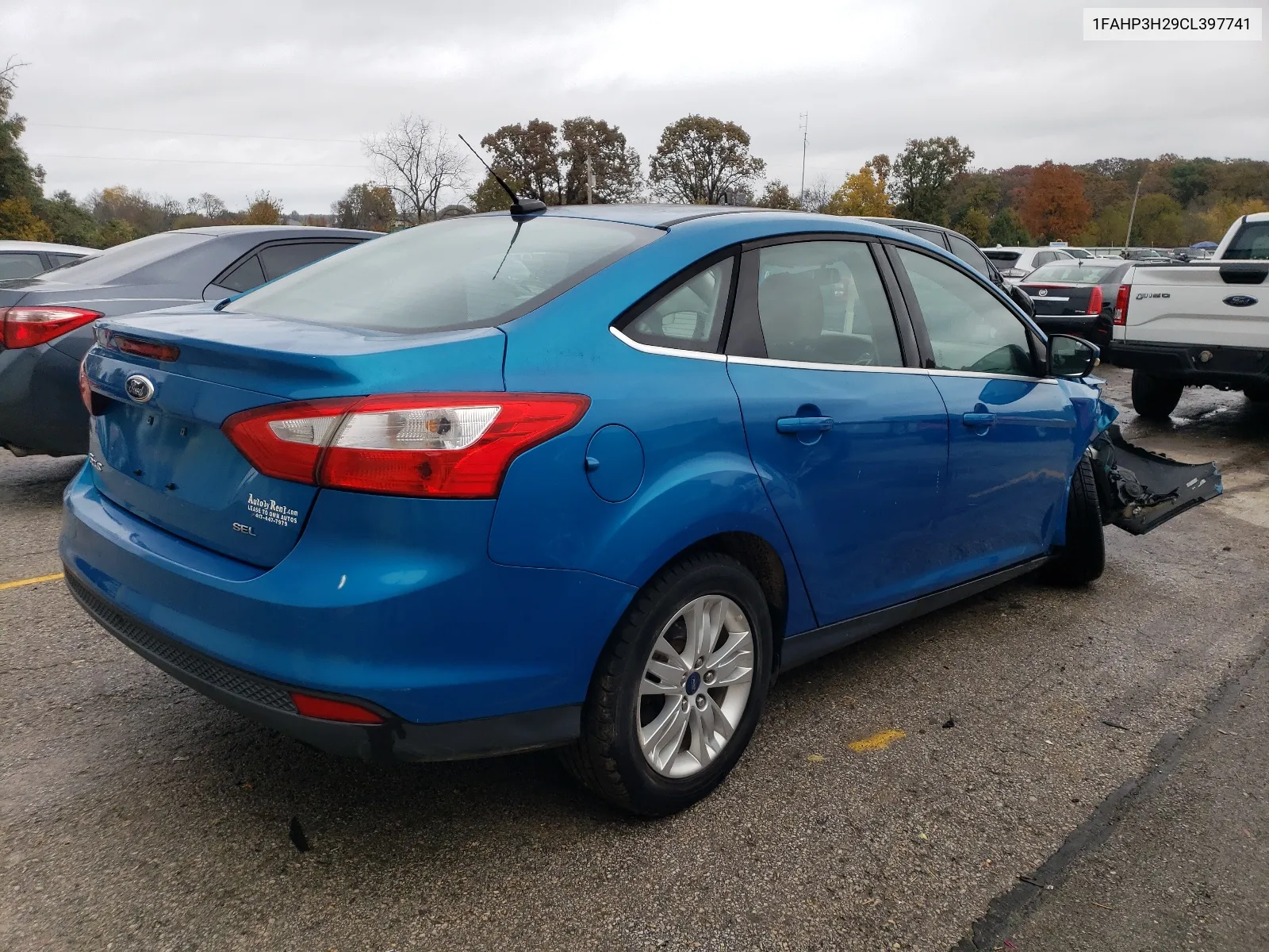 2012 Ford Focus Sel VIN: 1FAHP3H29CL397741 Lot: 72815383