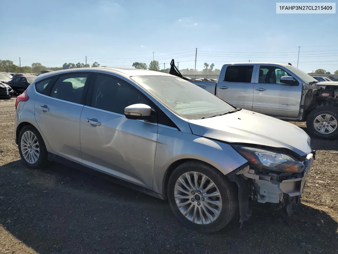 2012 Ford Focus Titanium VIN: 1FAHP3N27CL215409 Lot: 73094794