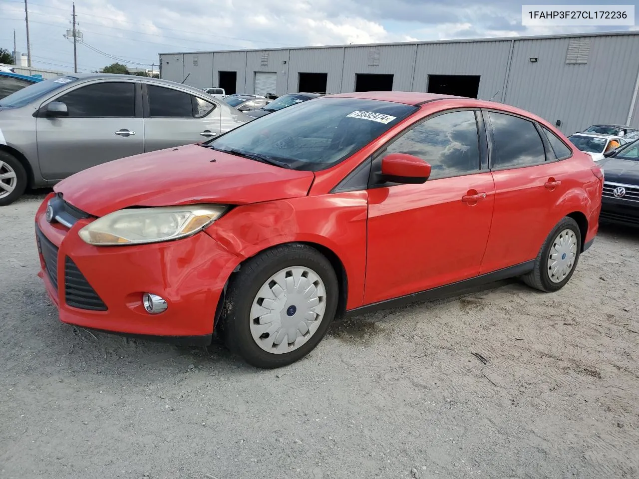 2012 Ford Focus Se VIN: 1FAHP3F27CL172236 Lot: 73532474