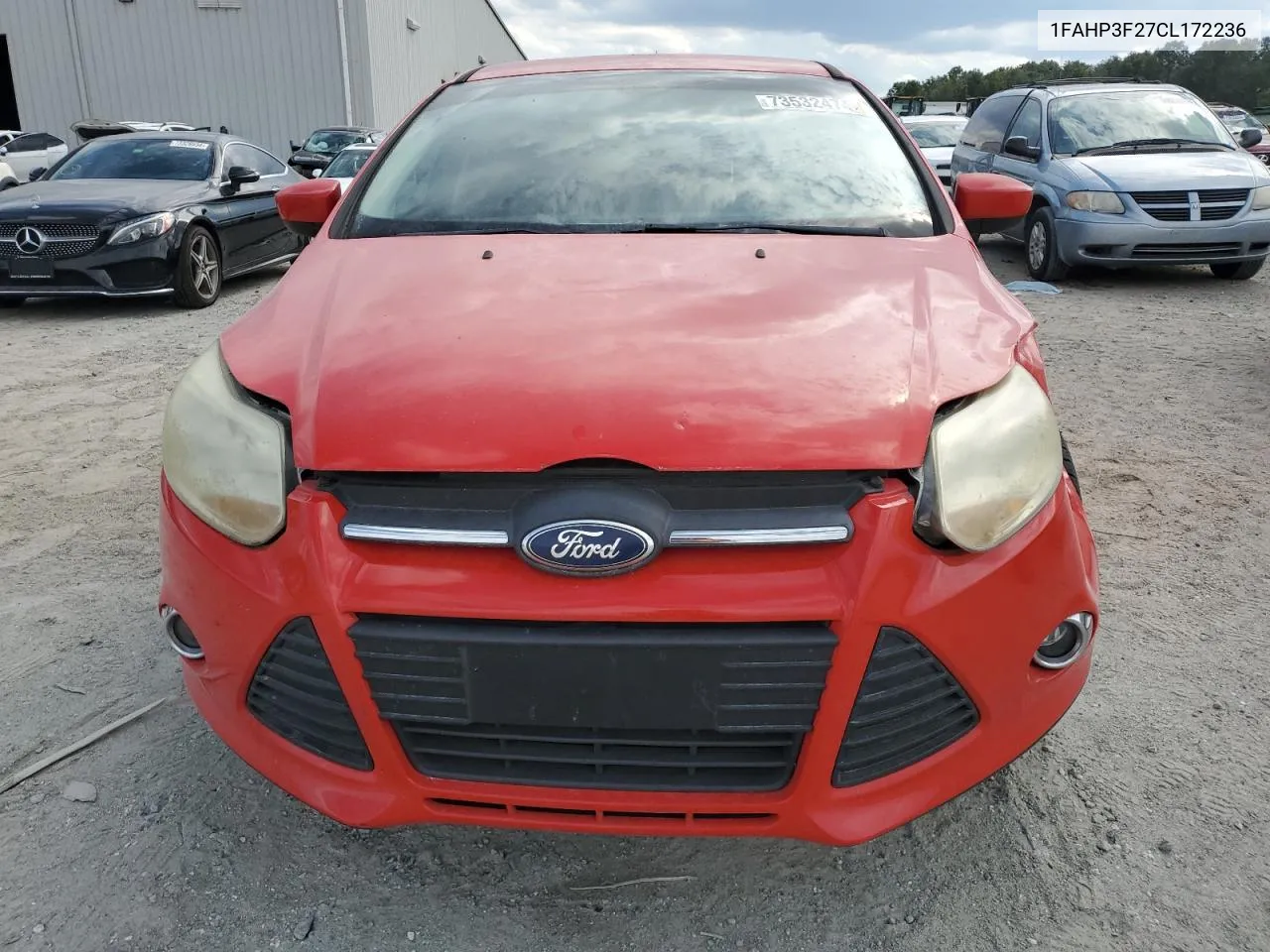 2012 Ford Focus Se VIN: 1FAHP3F27CL172236 Lot: 73532474