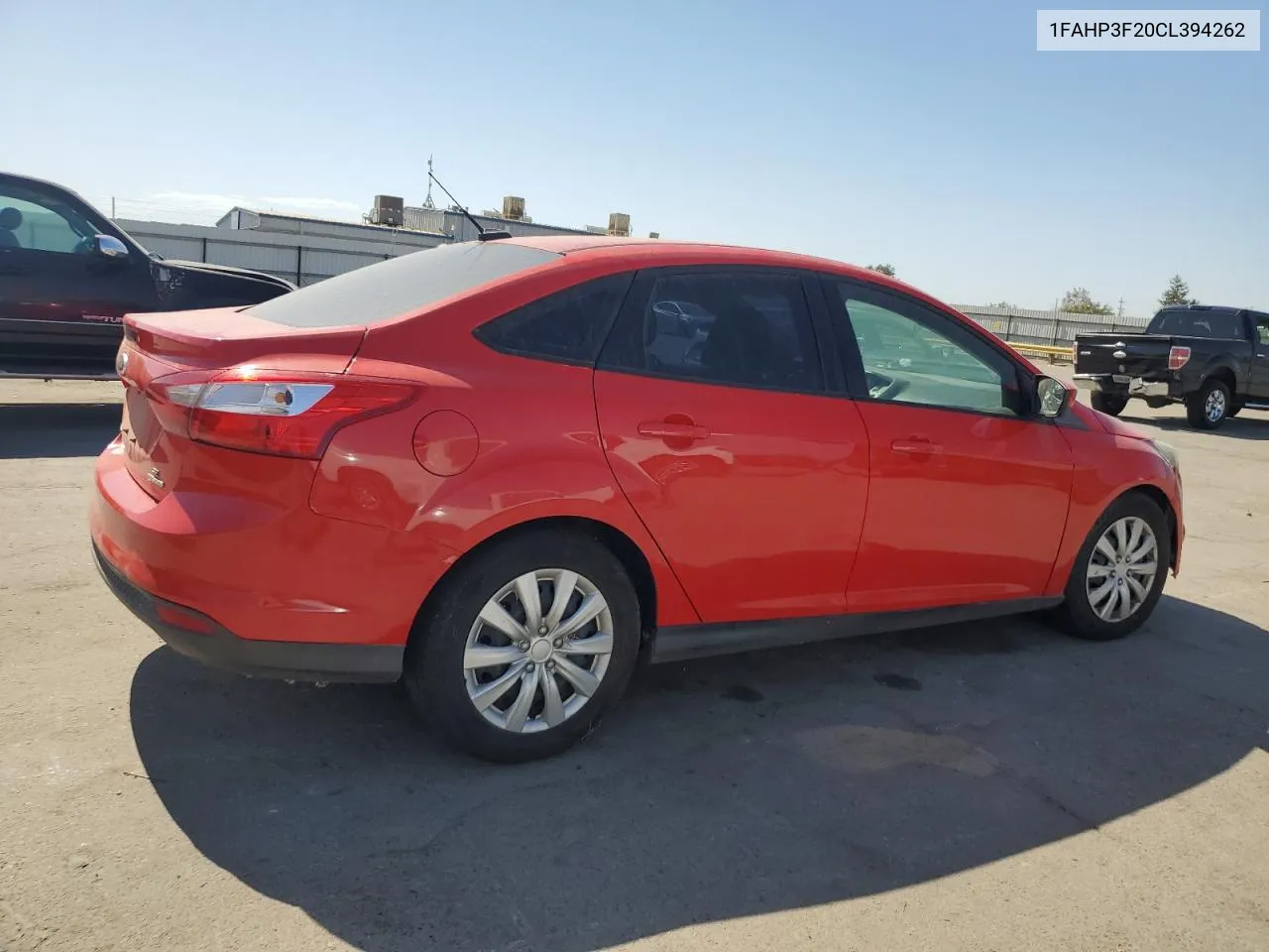 2012 Ford Focus Se VIN: 1FAHP3F20CL394262 Lot: 73848904