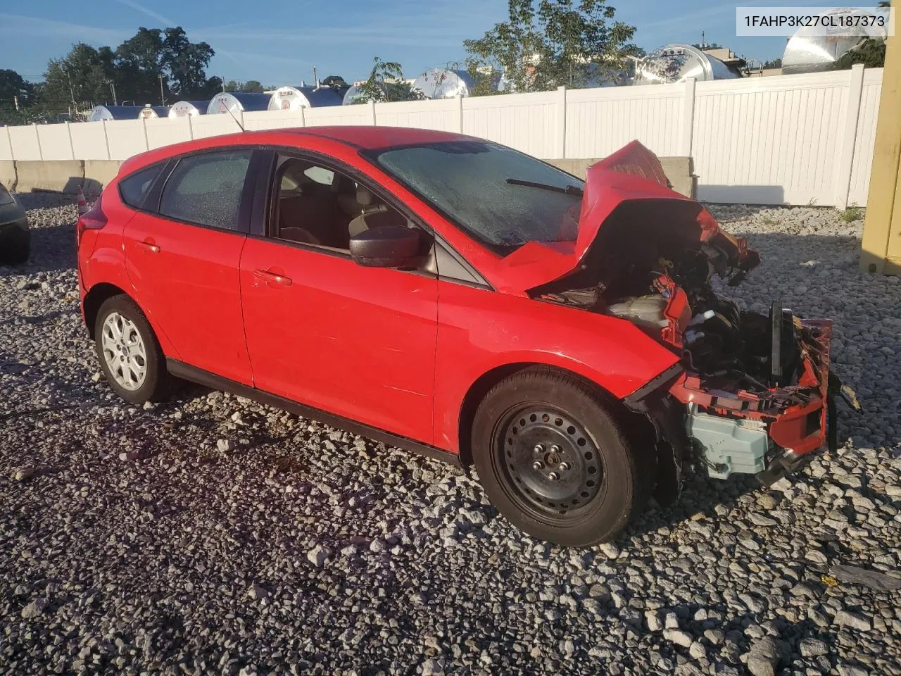 2012 Ford Focus Se VIN: 1FAHP3K27CL187373 Lot: 73867144