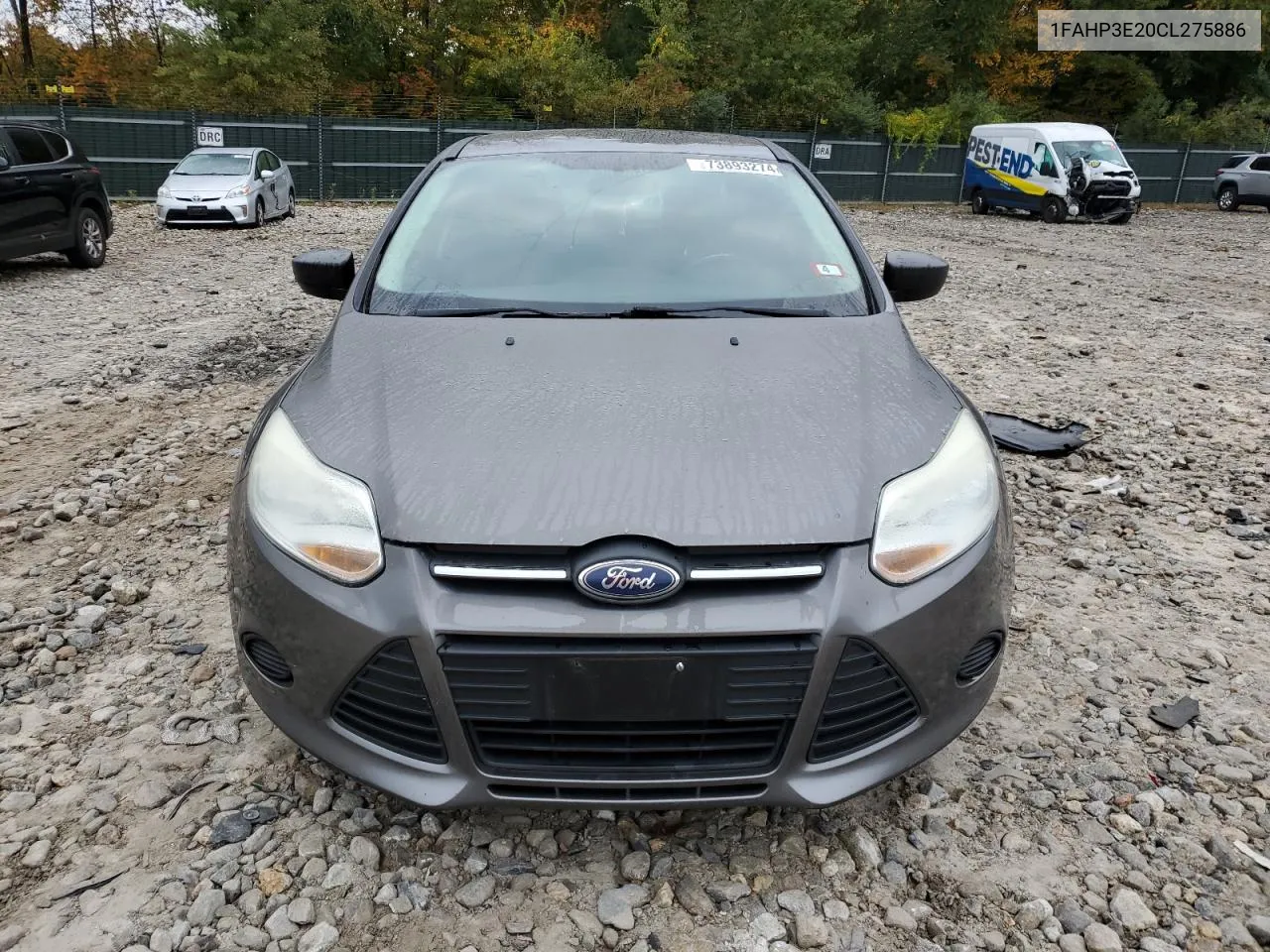 2012 Ford Focus S VIN: 1FAHP3E20CL275886 Lot: 73893274