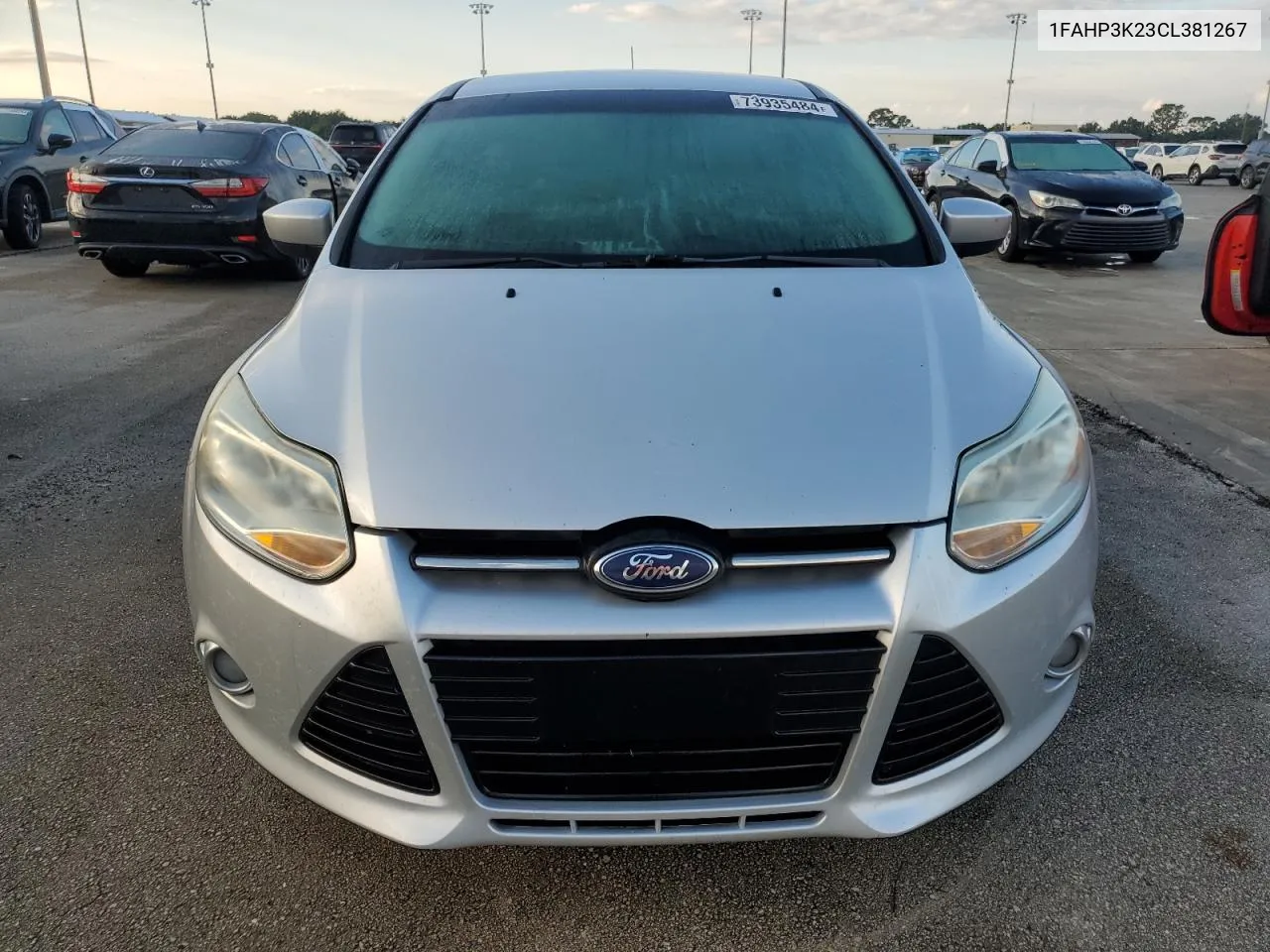 2012 Ford Focus Se VIN: 1FAHP3K23CL381267 Lot: 73935484