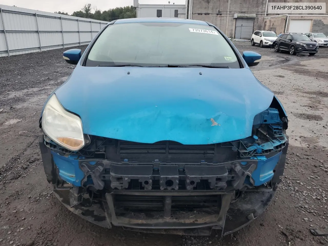 2012 Ford Focus Se VIN: 1FAHP3F28CL390640 Lot: 73973614