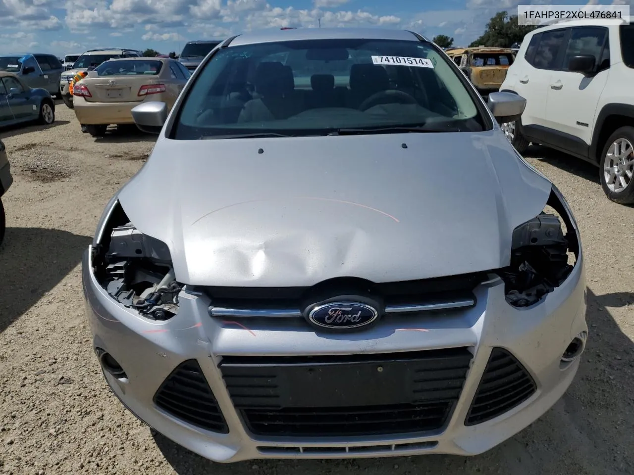 2012 Ford Focus Se VIN: 1FAHP3F2XCL476841 Lot: 74101514