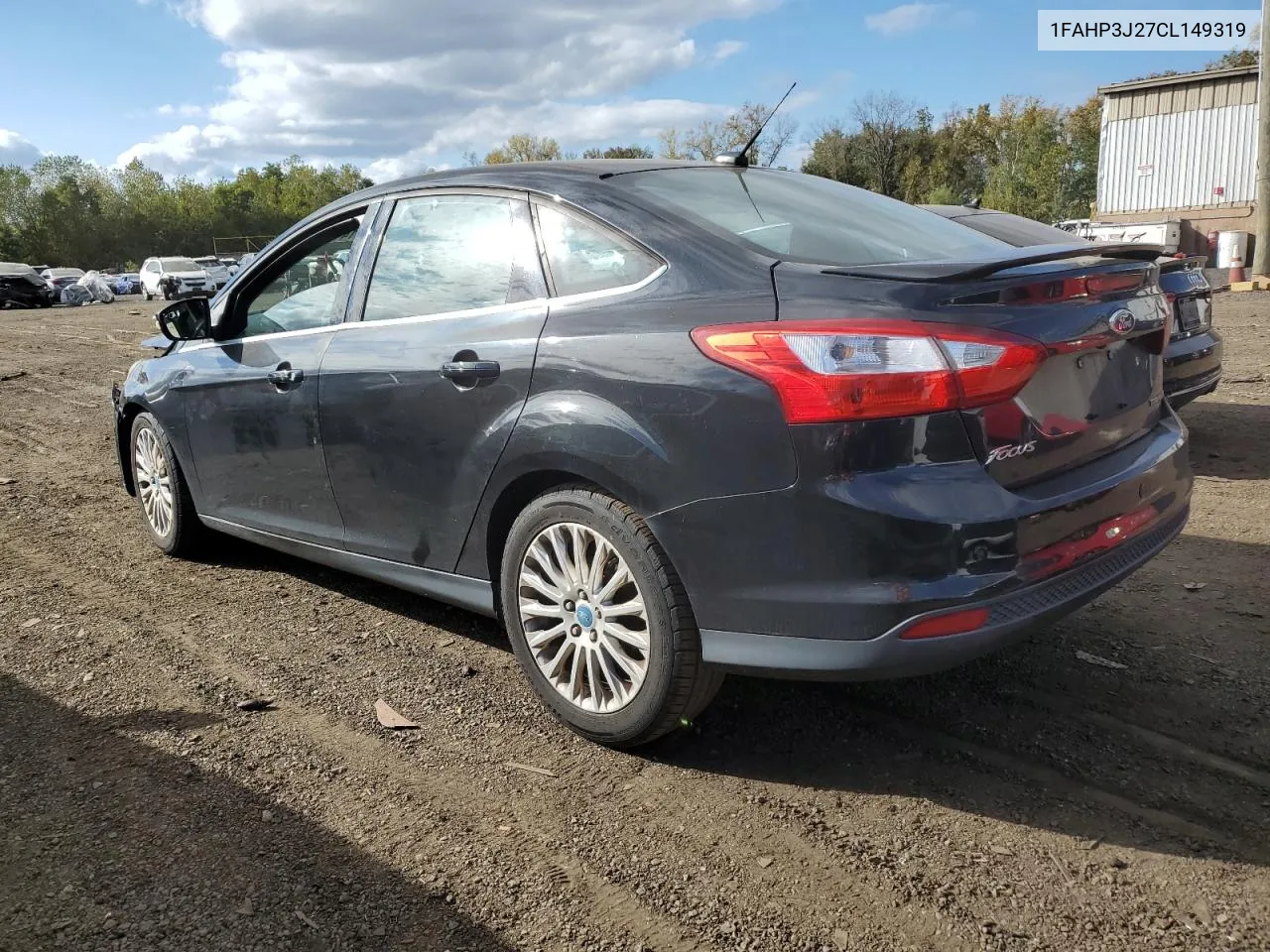 2012 Ford Focus Titanium VIN: 1FAHP3J27CL149319 Lot: 74107304