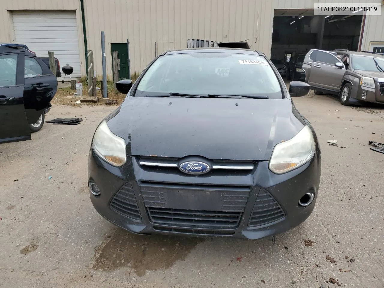 2012 Ford Focus Se VIN: 1FAHP3K21CL118419 Lot: 74183484