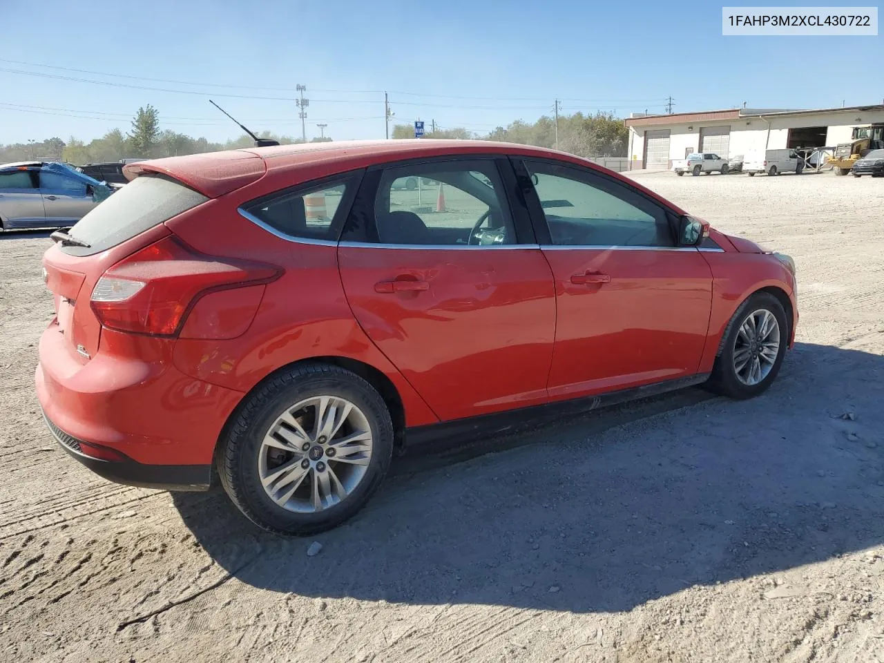 2012 Ford Focus Sel VIN: 1FAHP3M2XCL430722 Lot: 74243254