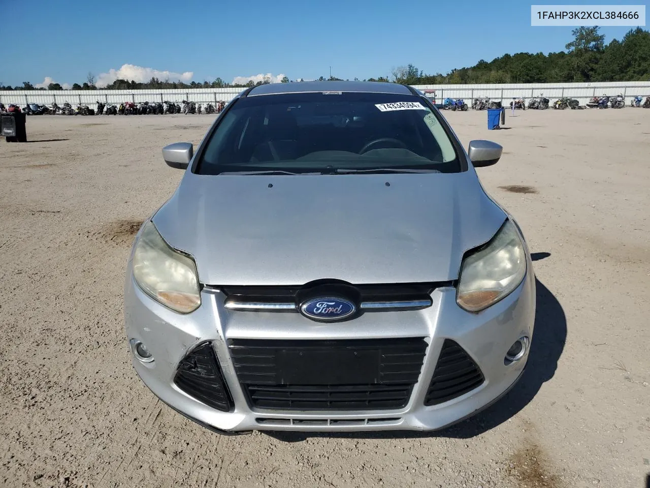 2012 Ford Focus Se VIN: 1FAHP3K2XCL384666 Lot: 74334594