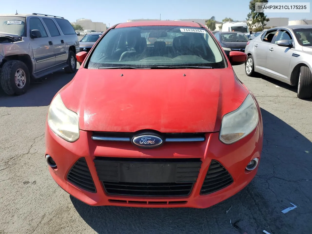 2012 Ford Focus Se VIN: 1FAHP3K21CL175235 Lot: 74438264