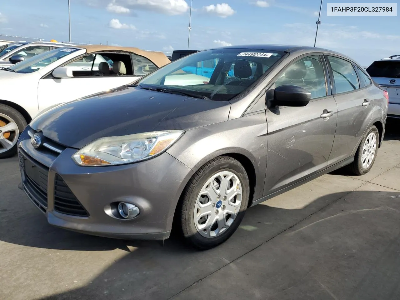 2012 Ford Focus Se VIN: 1FAHP3F20CL327984 Lot: 74492444