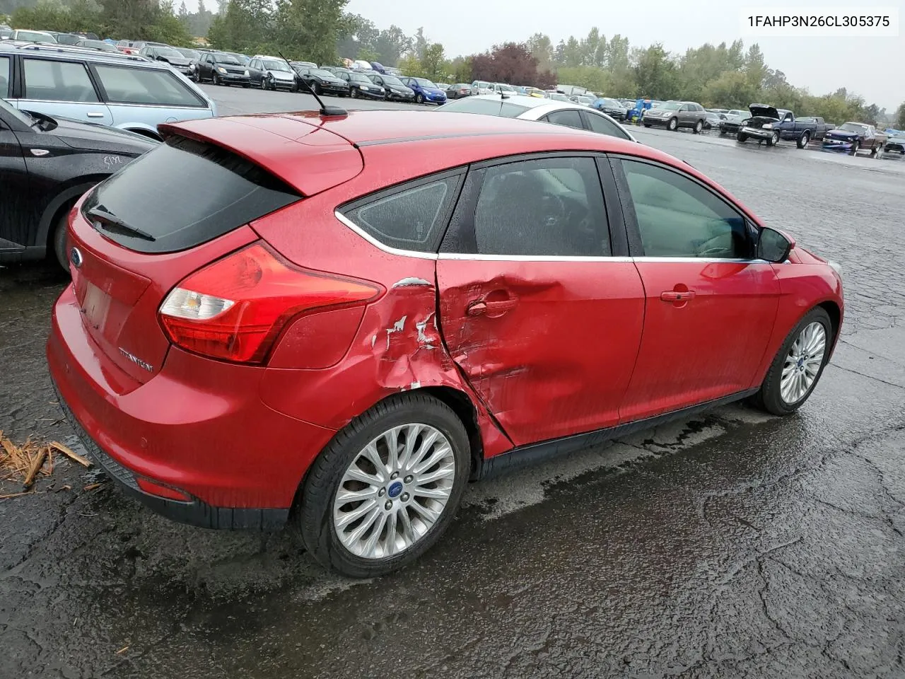 2012 Ford Focus Titanium VIN: 1FAHP3N26CL305375 Lot: 74561584