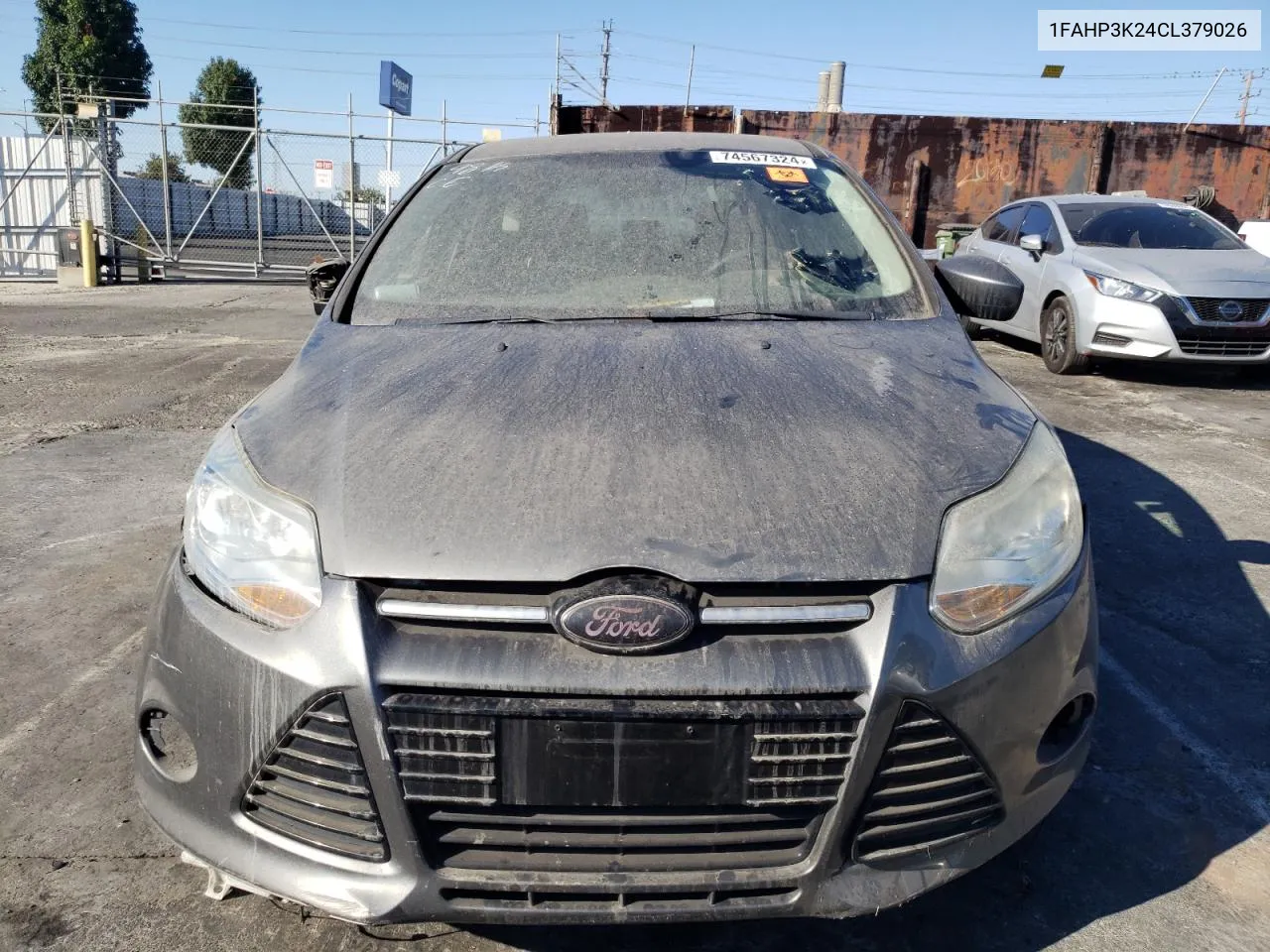 2012 Ford Focus Se VIN: 1FAHP3K24CL379026 Lot: 74567324