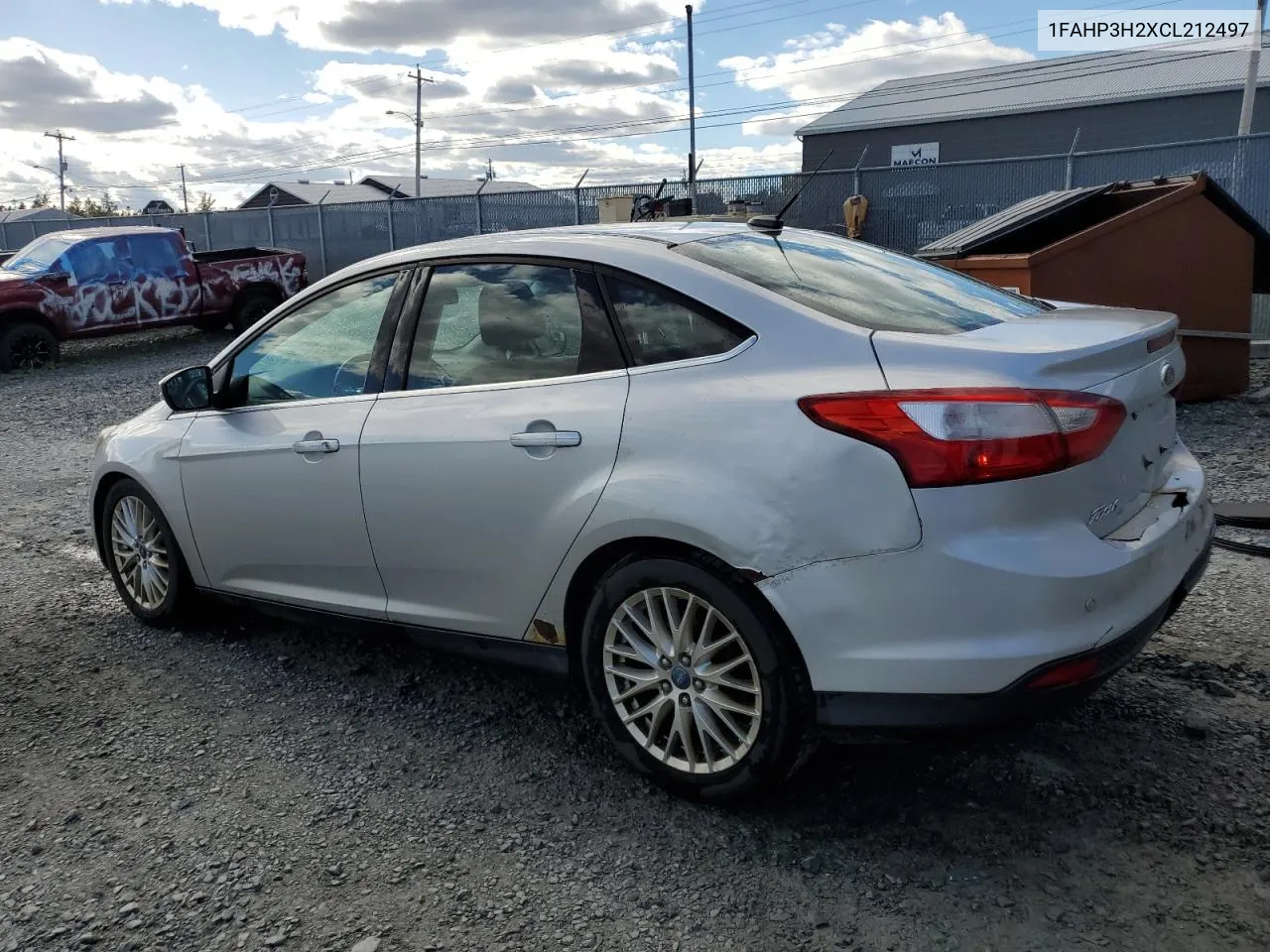 2012 Ford Focus Sel VIN: 1FAHP3H2XCL212497 Lot: 74605094