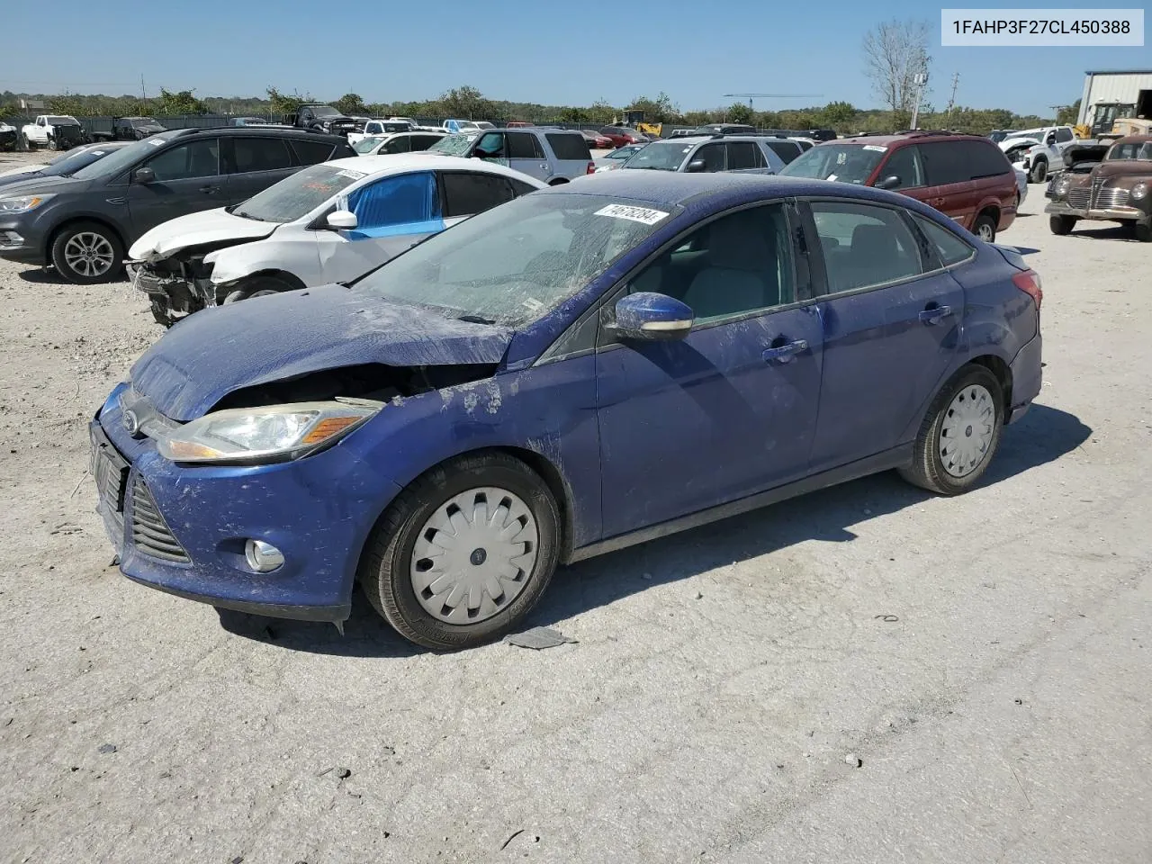 2012 Ford Focus Se VIN: 1FAHP3F27CL450388 Lot: 74678284