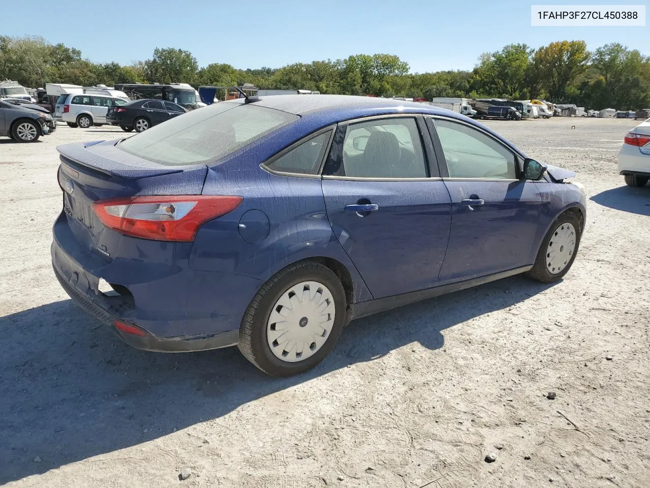 2012 Ford Focus Se VIN: 1FAHP3F27CL450388 Lot: 74678284