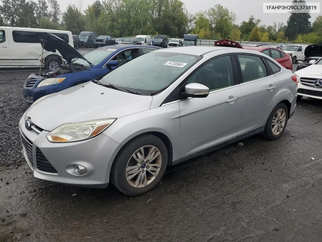 2012 Ford Focus Sel VIN: 1FAHP3H29CL375819 Lot: 74733564