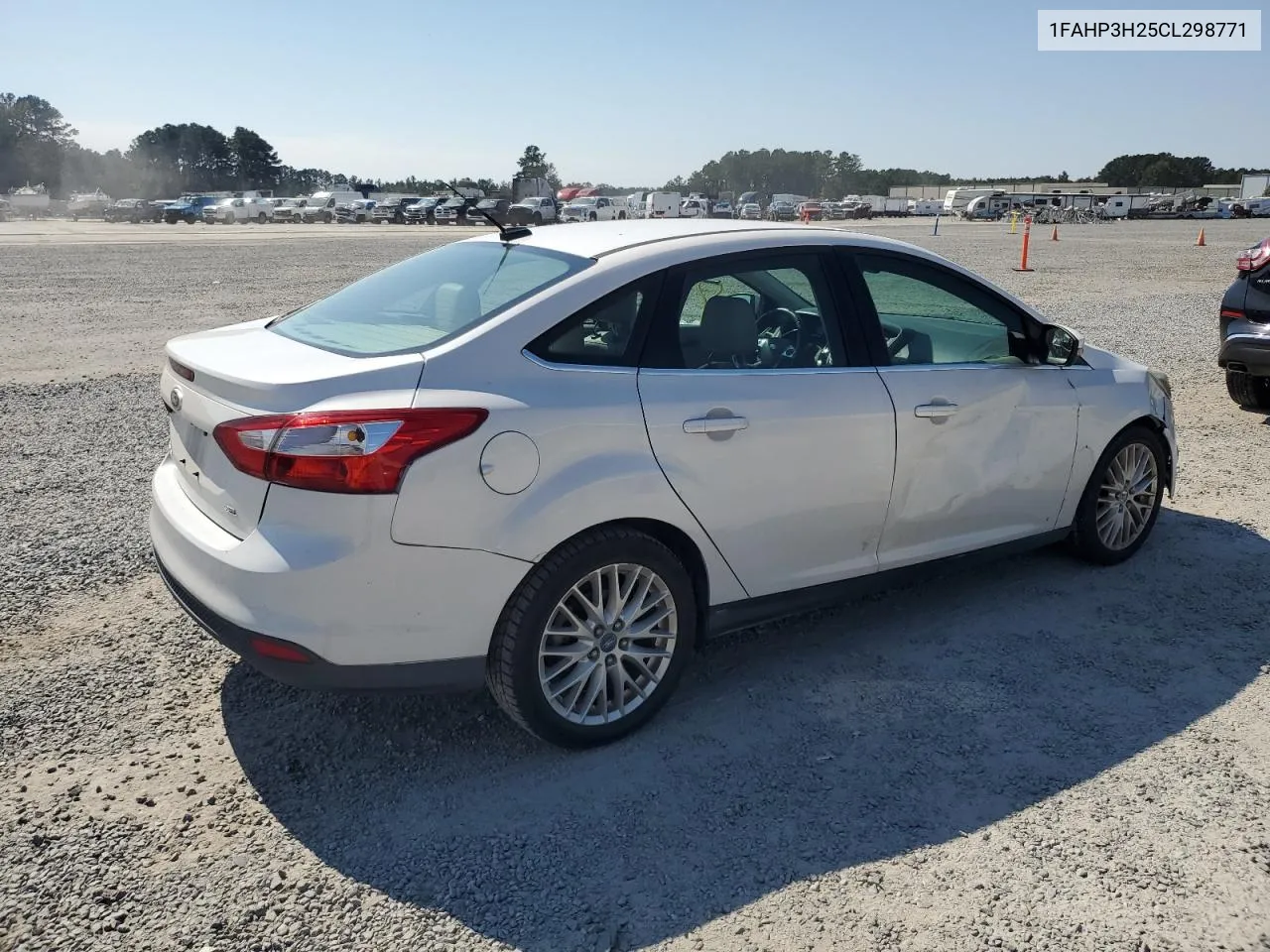 2012 Ford Focus Sel VIN: 1FAHP3H25CL298771 Lot: 74776524