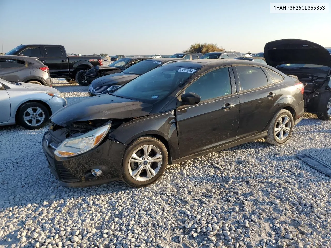 2012 Ford Focus Se VIN: 1FAHP3F26CL355353 Lot: 74902464