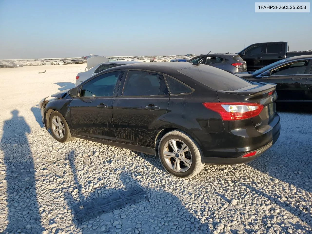 2012 Ford Focus Se VIN: 1FAHP3F26CL355353 Lot: 74902464