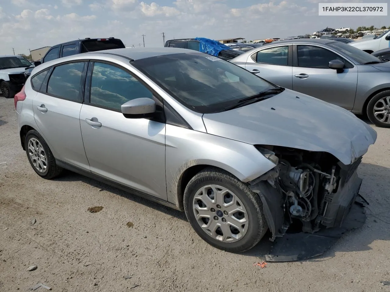 2012 Ford Focus Se VIN: 1FAHP3K22CL370972 Lot: 74933834