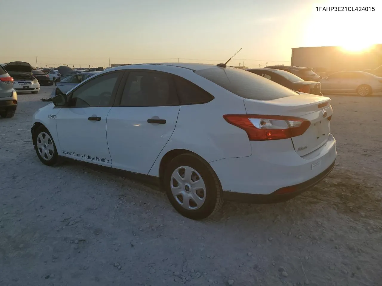 2012 Ford Focus S VIN: 1FAHP3E21CL424015 Lot: 74953204